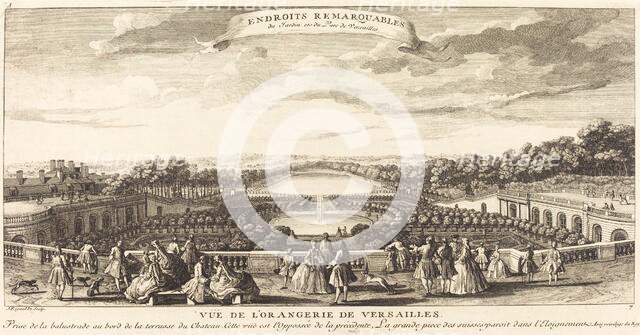 Vue de l'Orangerie de Versailles. Creator: Jacques Rigaud.