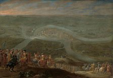 King Louis XIV and his Entourage at the Siege of Schenkenschans, 1672, c.1675. Creator: Lambert de Hondt II.