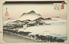Clearing Weather at Awazu (Awazu seiran), from the series "Eight Views of Omi (Omi hakkei..., c1834. Creator: Ando Hiroshige.