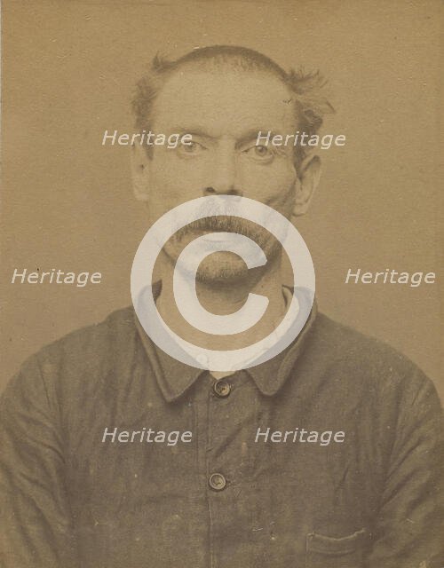 Francier. éloi. 41 ans, né le 28/10/53 à Resson-le-Long (Aisne). ébéniste. Anarchiste. 22/..., 1894. Creator: Alphonse Bertillon.