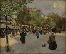 Le boulevard de Clichy, c1895. Creator: Louis Abel-Truchet.