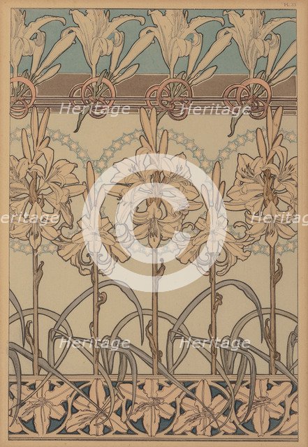 Textile design, c. 1900.