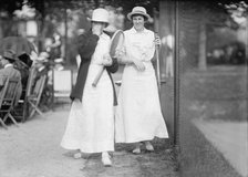 Miss Desha Allen - Tennis Tournament, 1913. Creator: Harris & Ewing.