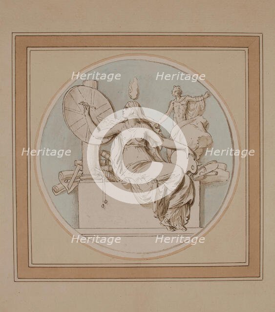 Britannia Protecting the Fine Arts, c1770s. Creator: Benjamin West.