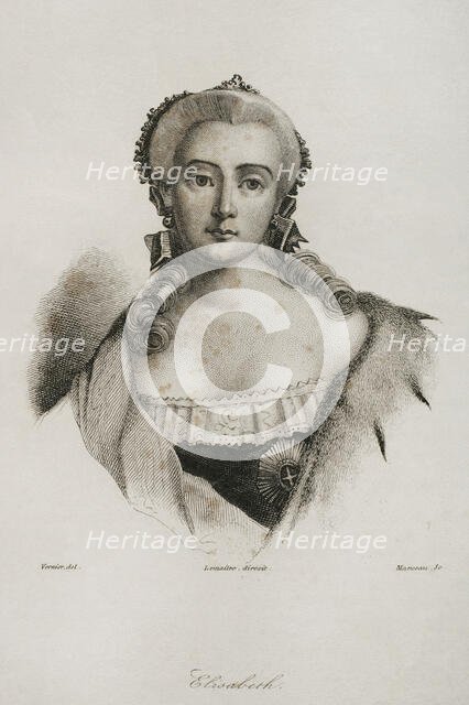 Elizabeth of Russia, 1839.  Creator: Manceau.