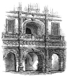 Brunswick: portal of a house, 1864.  Creator: Unknown.
