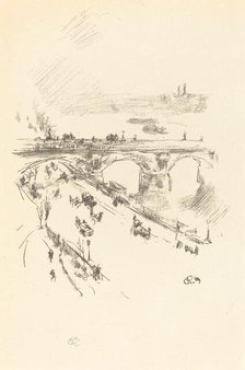 Waterloo Bridge, 1896. Creator: James Abbott McNeill Whistler.
