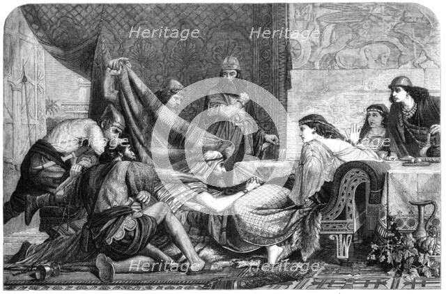 "Esther's Banquet", by E. Armitage, from the Liverpool Exhibition of Fine Arts, 1865.  Creator: Unknown.