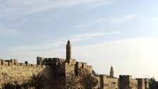 City walls and ancient citadel with Tower of David, Jerusalem, Israel, 2nd century BC (2014). Creator: LTL.