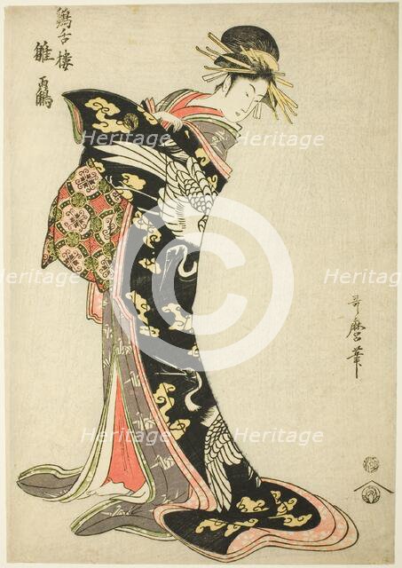 Hinazuru of the Keizetsuro, Japan, n.d. Creator: Kitagawa Utamaro.