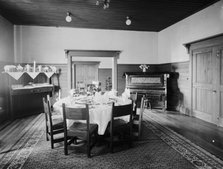 Private dining room, Paul Smith's casino, Adirondack Mountains, between 1900 and 1905. Creator: Unknown.