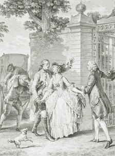La Confiance des belles âmes, 1777. Creator: Antoine Jean Duclos.