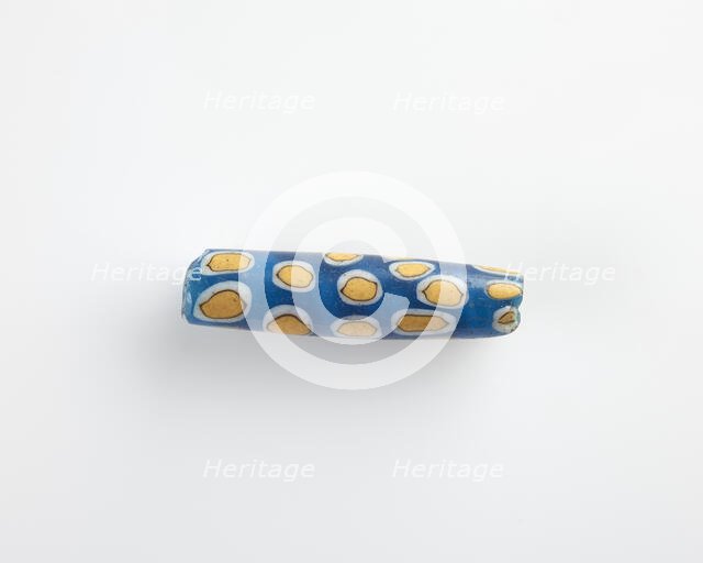 Bead, cylindrical; longitudinal bore, Ptolemaic Dynasty or Roman Period, 305 BCE-14 CE. Creator: Unknown.
