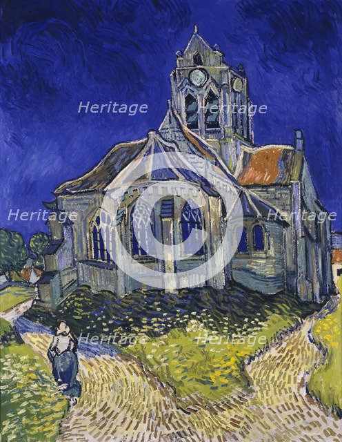 The Church in Auvers-sur-Oise, View from the Chevet, 1890. Artist: Gogh, Vincent, van (1853-1890)