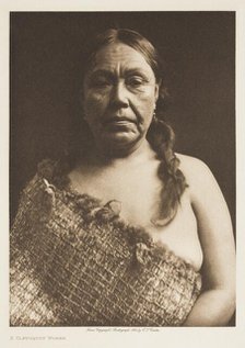 A Clayoguot Woman, 1915. Creator: Edward Sheriff Curtis.