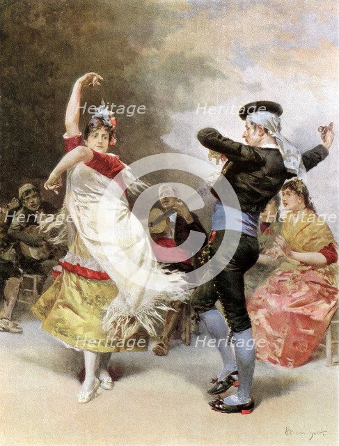 'The Gitanas of Granada', 1889. Artist: Unknown