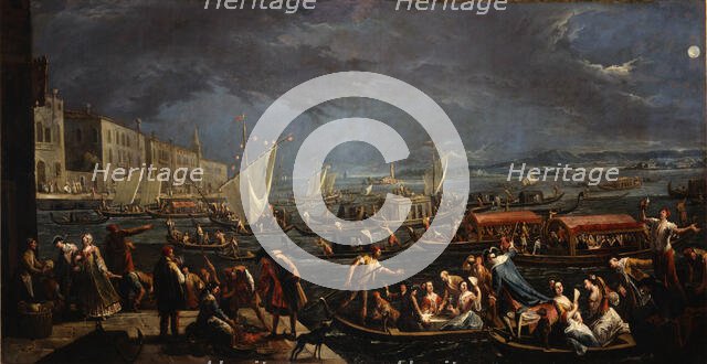 The feast of Saint Martha in Venice (La Sagra di Santa Marta), 1750-1755. Creator: Diziani, Gaspare (1689-1767).