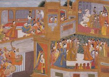 Marriage of Krishna and Rukmini, c1800. Creator: Unknown.