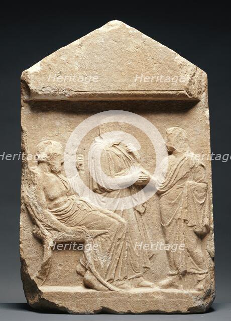 Grave Stele of a Young Woman, about 420 BC. Creator: Unknown.
