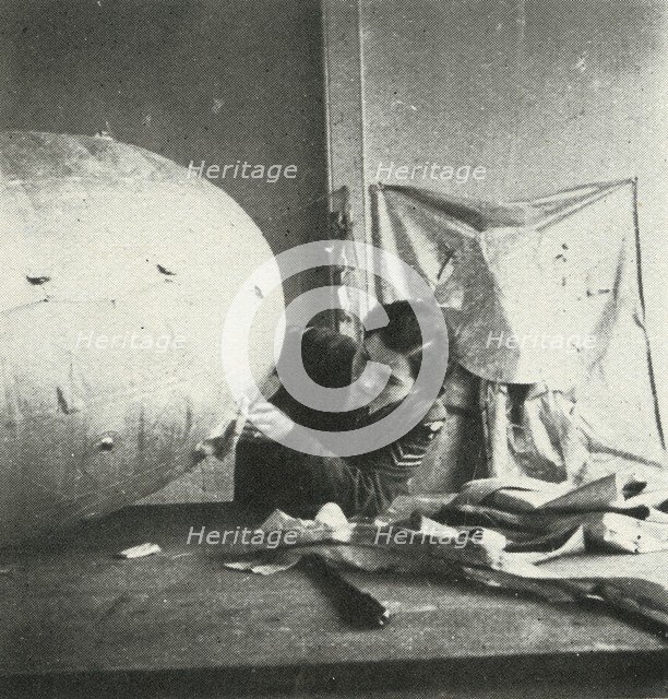 'Repairing Barrage Balloons', c1943. Creator: Cecil Beaton.