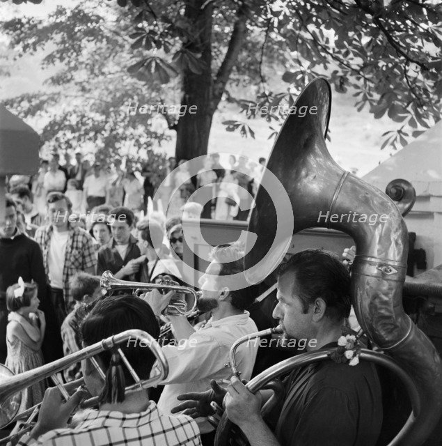 Open-air concert on Hampstead Heath, London, 1957-1962. Artist: John Gay