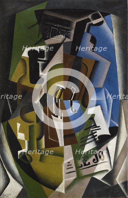 Violin and newspaper, 1917.