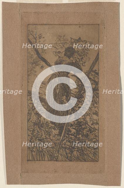 Gathering Leaves (Raccoglitrice di foglie), c. 1887. Creator: Giovanni Fattori.