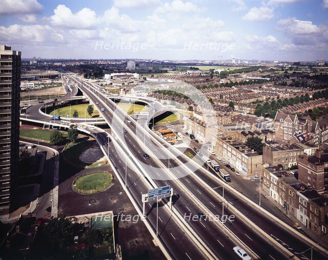 Westway Flyover, A40, Kensington and Chelsea, London, 01/09/1971. Creator: John Laing plc.