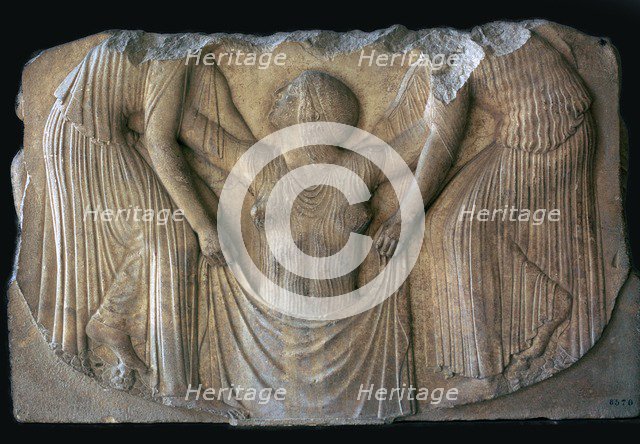 Detail from the Greek 'Ludovisi throne', 5th century BC. Artist: Unknown