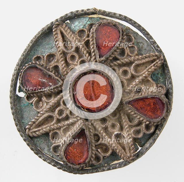 Disk Brooch, Frankish or Northern French, ca. 550-600. Creator: Unknown.
