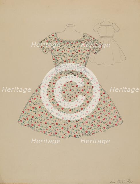 Child's Dress, c. 1936. Creator: Catherine Fowler.
