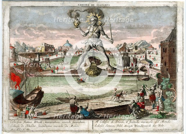 The Colossus of Rhodes, 1760. Artist: Anonymous  