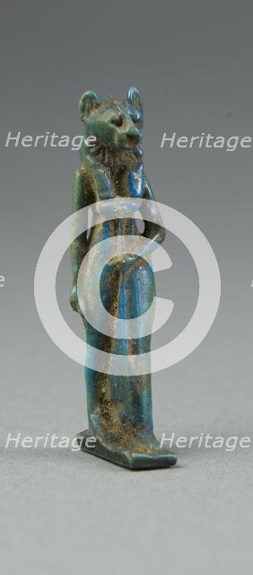 Amulet of a Lion-Headed Goddess, Egypt, Ptolemaic Period (304-30 BCE). Creator: Unknown.