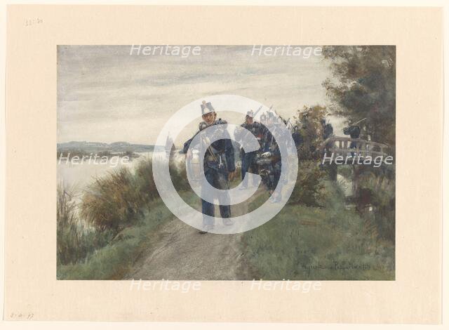 Infantry patrol, 1868-1933. Creator: Jan Hoynck van Papendrecht.