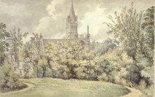 Christ Church Cathedral from the Dean's Garden, 10 June 1775. Artist: John Baptist Malchair.