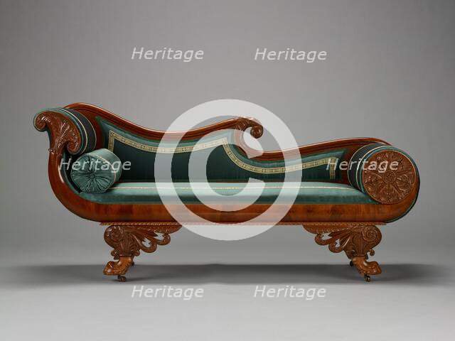 "Grecian" couch, about 1825-1835. Creator: Unknown.