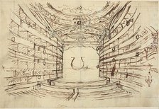 Study for Opera House, from Microcosm of London, c. 1808. Creator: Augustus Charles Pugin.
