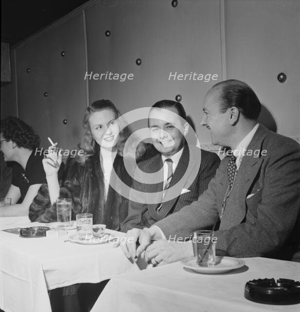 Portrait of Bud Freeman, Eddie Condon's(?), New York, N.Y., 1946. Creator: William Paul Gottlieb.