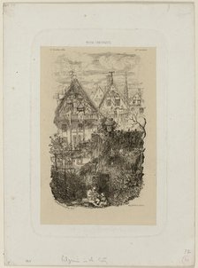 The Neighborhood, from Revue Fantaisiste, 1861. Creator: Rodolphe Bresdin.