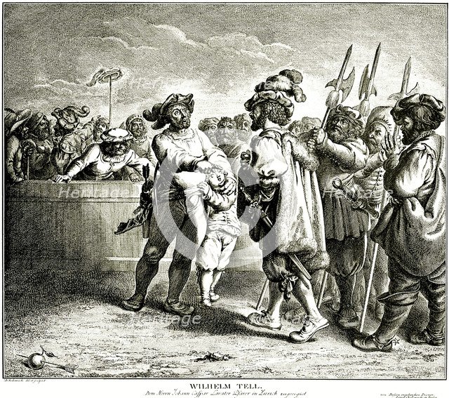 William Tell, 1781.  Creator: Chodowiecki, Daniel Nikolaus (1726-1801).