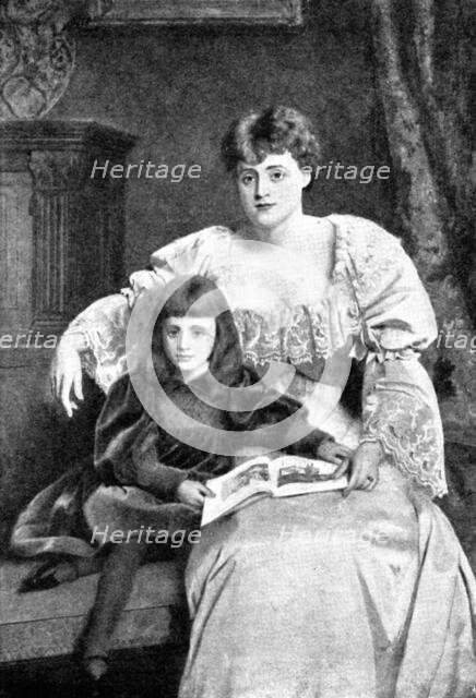 Pictures from the Royal Academy: Mrs. Gresham and Daughter - W. P. Frith, R.A., 1895. Creator: George Meisenbach.