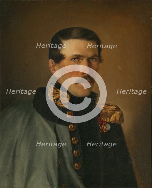Portrait of of a Marine Officer. Artist: Tyranov, Alexei Vasilyevich (1808-1859)