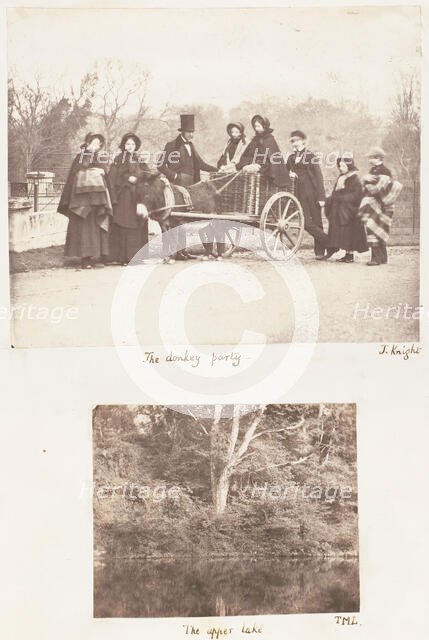 The Donkey Party; The Upper Lake, 1853-56. Creator: James Knight.