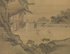 Idly Watching Children Catch Willow Flowers, Early16th cen. Creator: Zhou Chen, (Chou Ch'en) (ca. 1460-after 1535).