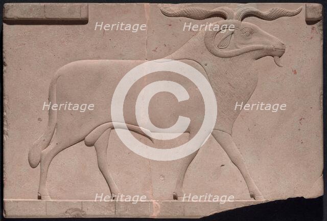 Plaque Depicting a Ram, Egypt, Ptolemaic Period (332-30 BCE). Creator: Unknown.