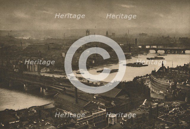 'A Farewell Look at Wonderful London from the Cross on St. Paul's Dome', c1935. Creator: Unknown.