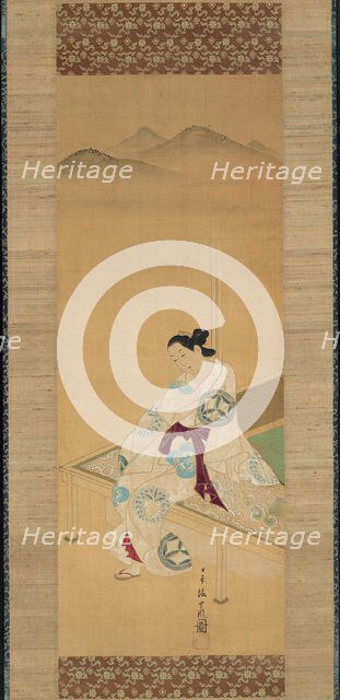 Seated Beauty, c. 1730. Creator: Tosendo Rifu.