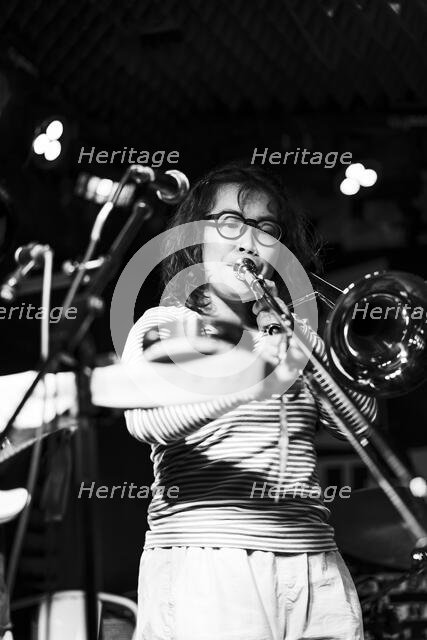 Maya Akechi and Alborg live at Hope & Anchor, Islington, London, May 2025. Creator: Annapaola Marchesani.