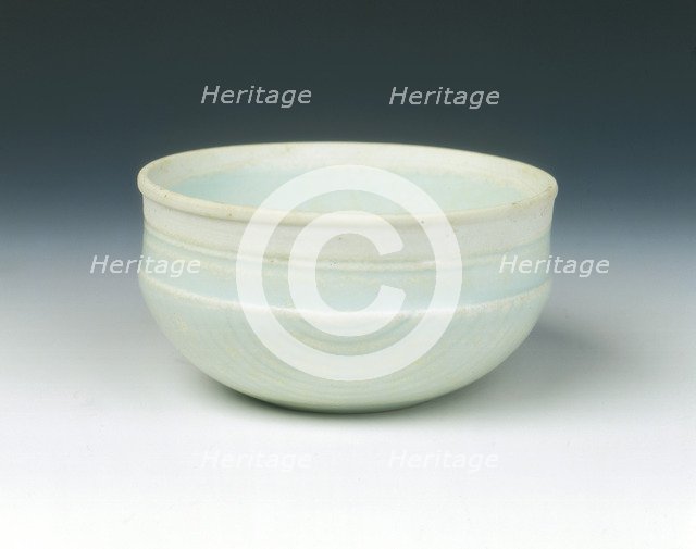 Moulded qingbai cup with unglazed rim, Southern Song dynasty, China, 12th century. Artist: Unknown