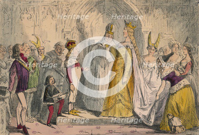 Marriage of Henry the Sixth and Margaret of Anjou, 1850. Artist: John Leech